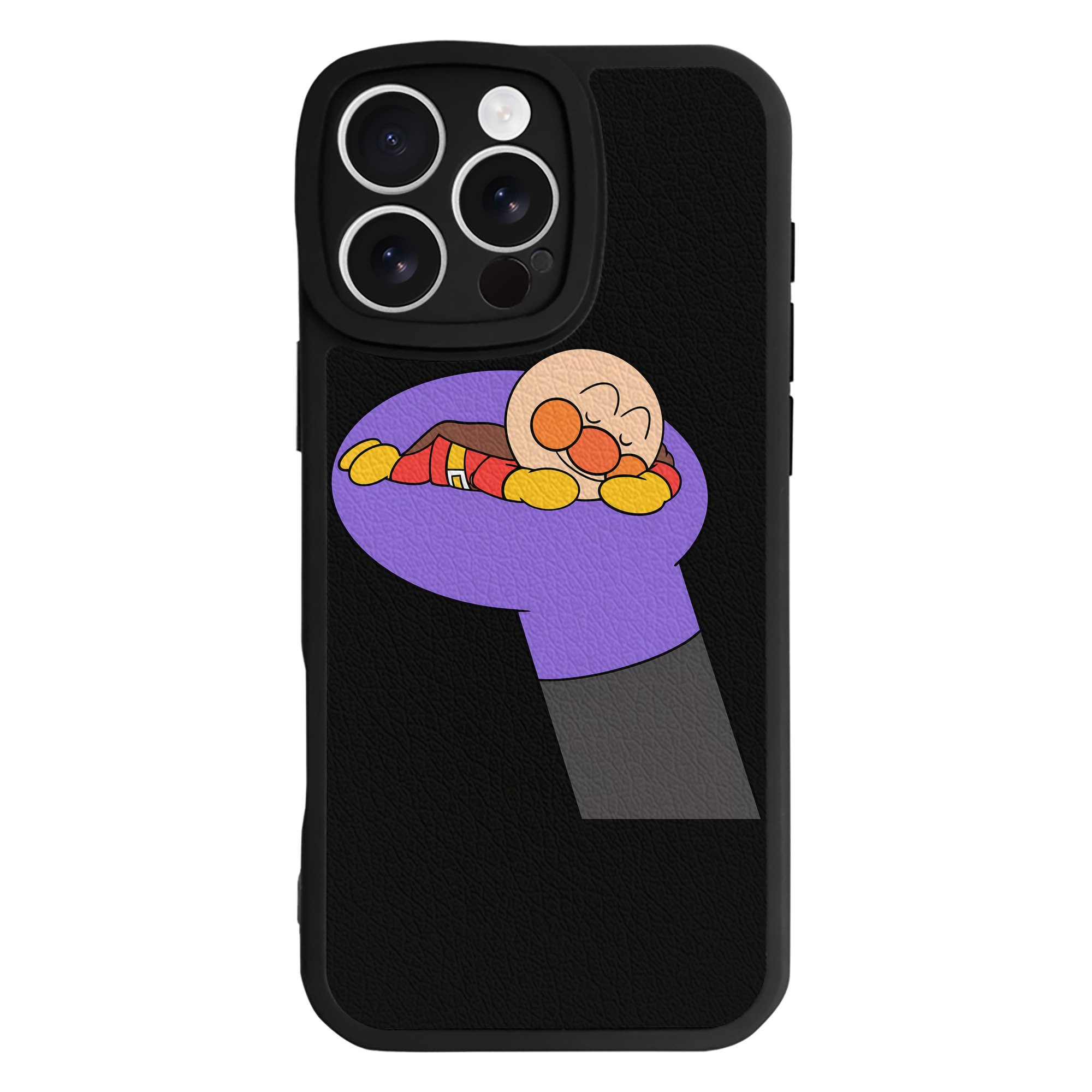 （画像用） アンパンマン Anpanman 【iPhone 16シリーズ対応】シリコンスマホケース（レザー調） 材質：シリコン